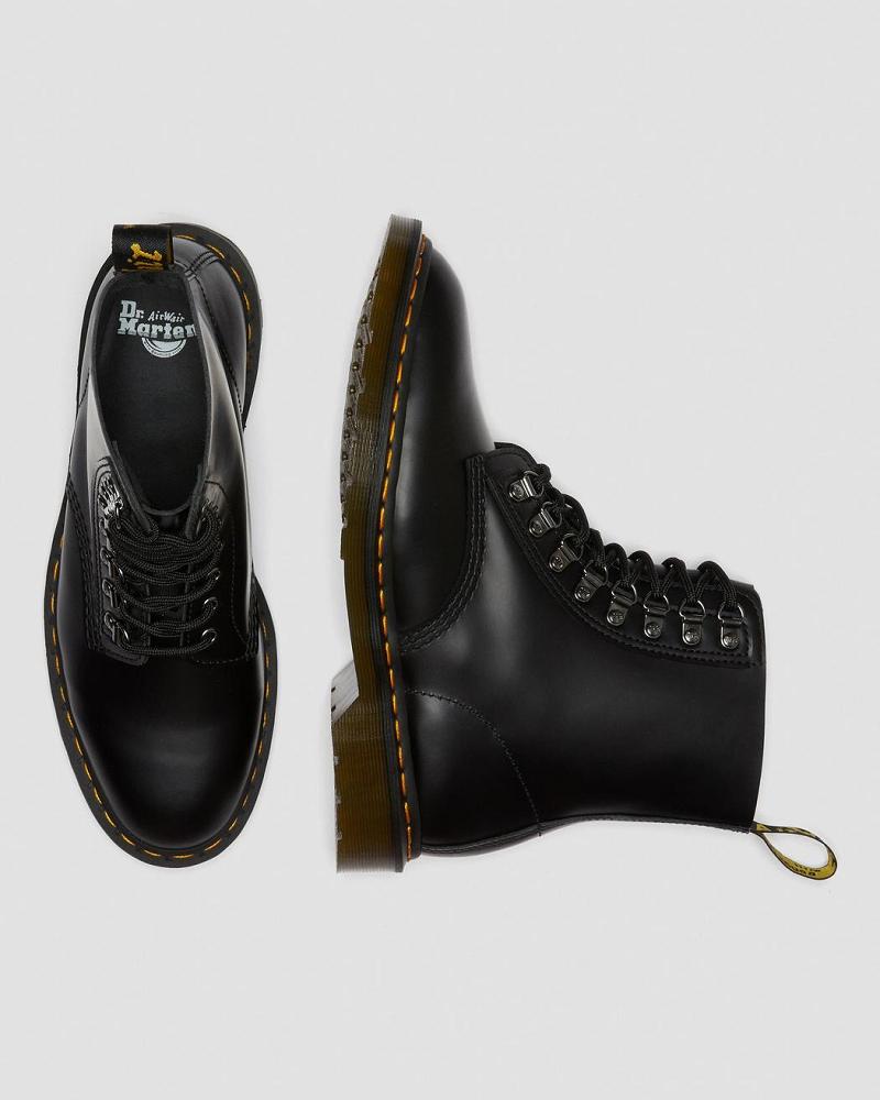 Dr Martens 1460 Pascal Verso Smooth Læder Snørestøvler Dame Sort | DK 190TCE